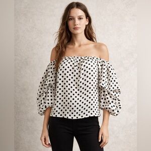 Johanna Ortiz Tulum Polka Dot Top Size XS